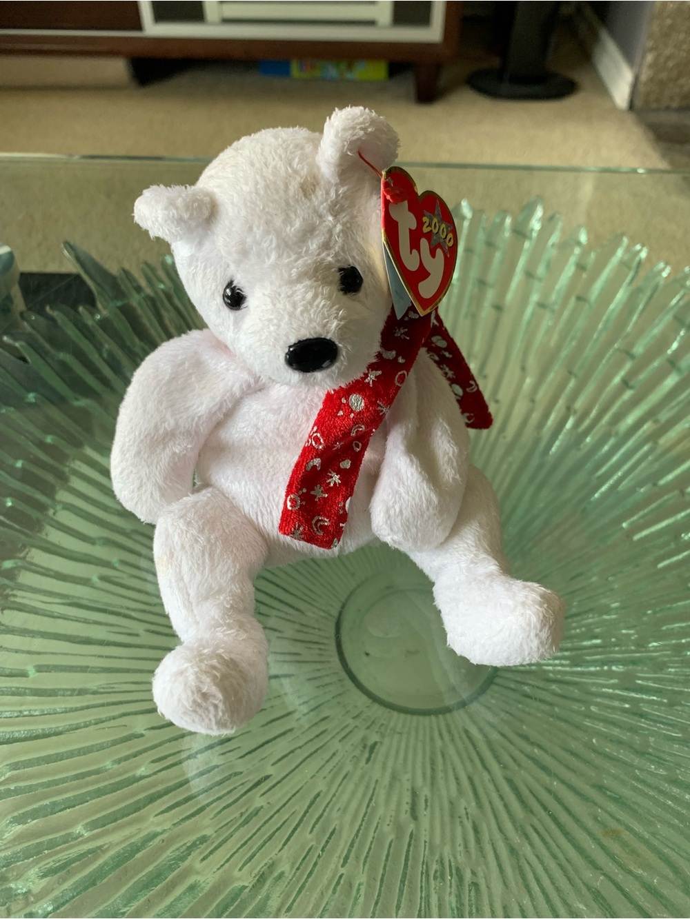 🧸 2000 TY Beanie Babies HOLIDAY TEDDY